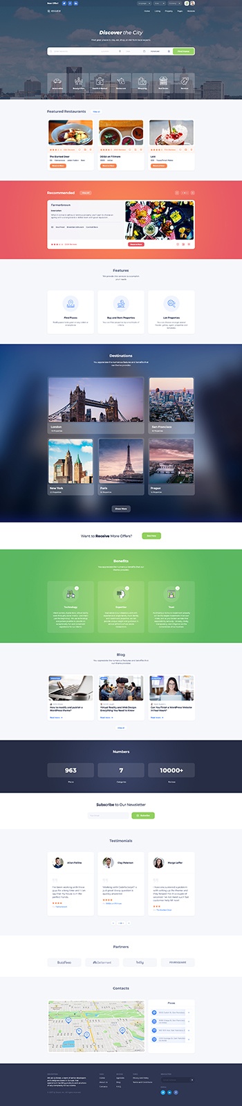 best places wordpress theme