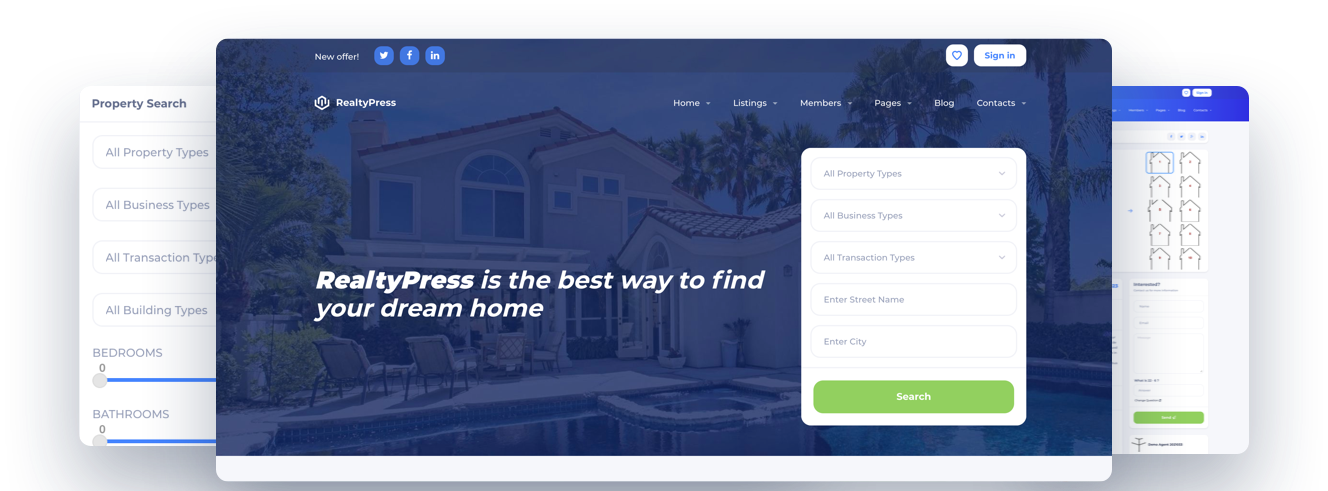 best realtypress crea ddf wordpress theme