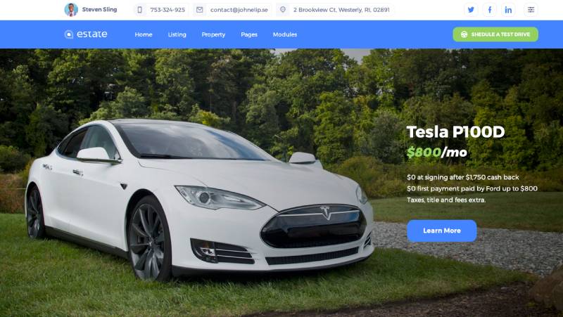 cars wordpress theme