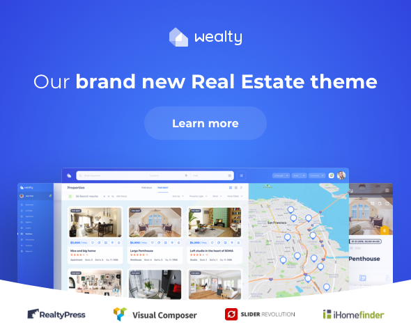 Realtyspace - Real estate WordPress Theme - 1