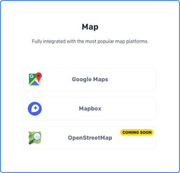 Map search real estate theme, Google maps, Mapbox