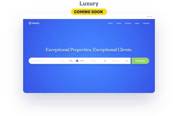 Luxury wordpress theme