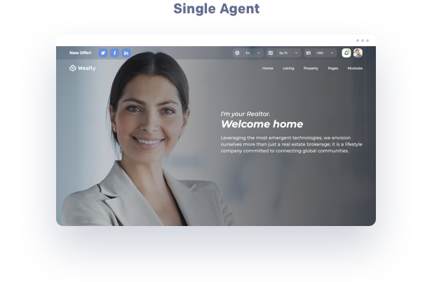 agents real estate wordpress theme