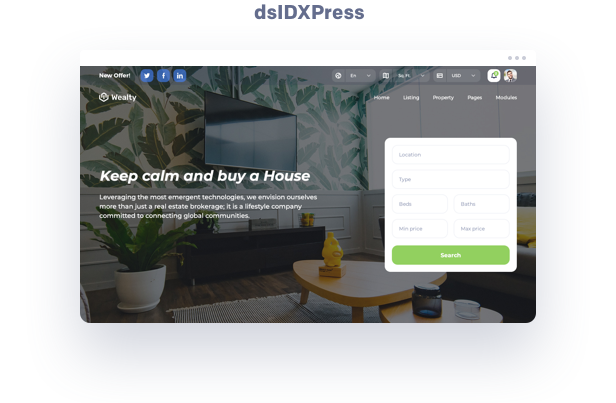 idx mls real estate wordpress