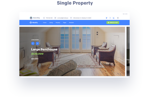 single property estate wordpress theme